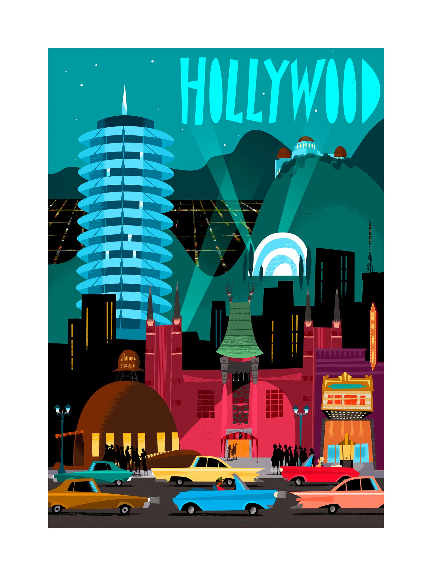 'Hollywood' Limited Edition Fine Art Print by Artist Alan Bodner
