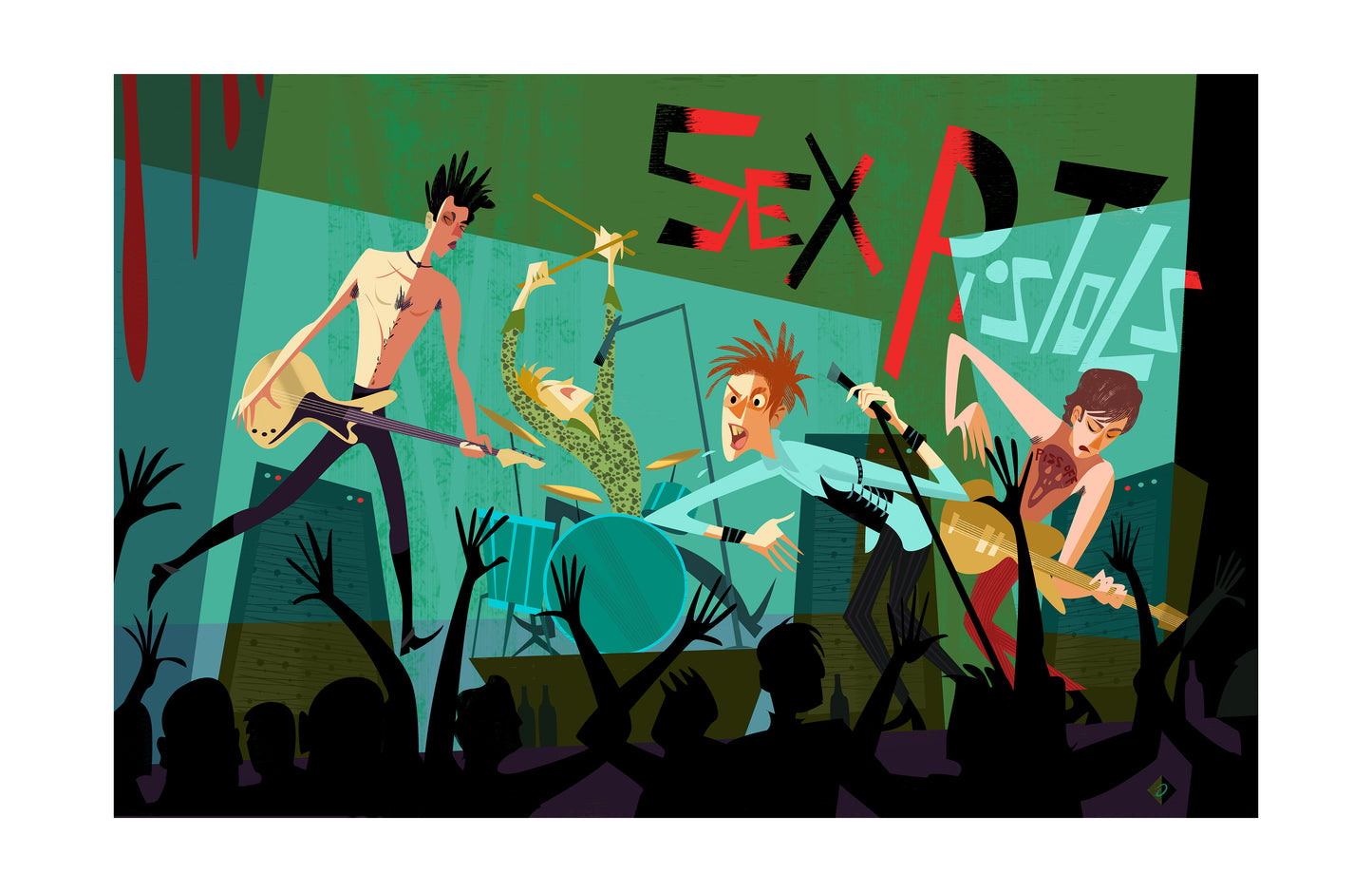 'Sex Pistols' Limited Edition Fine Art Print by Artist Alan Bodner