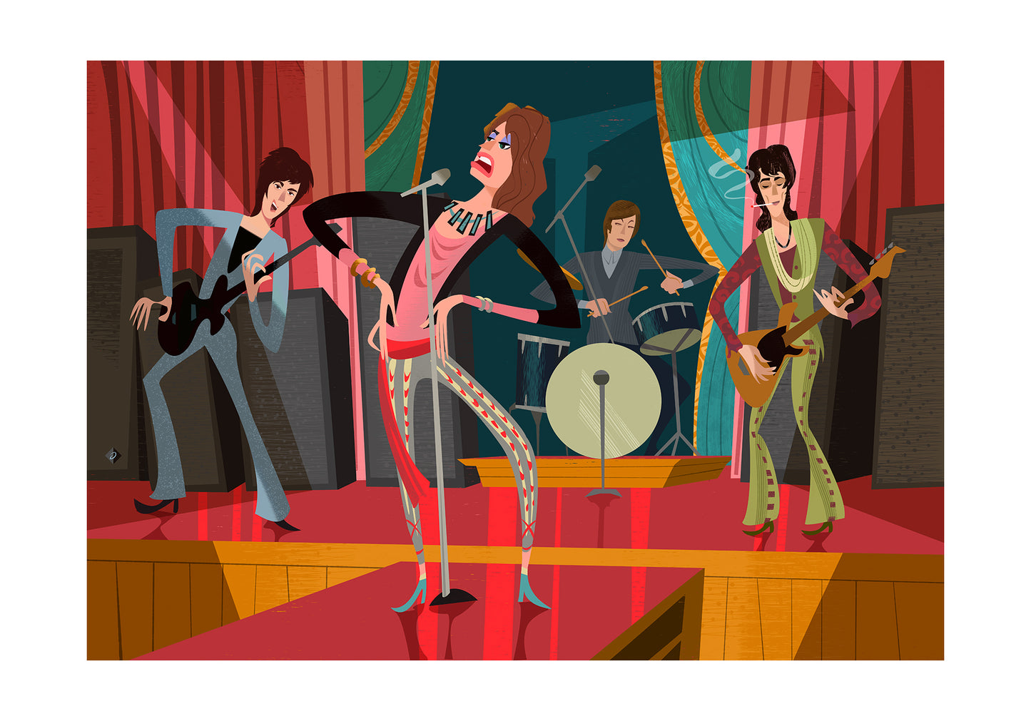 'Start Me Up' - Rolling Stones Limited Edition Fine Art Print by Artist Alan Bodner