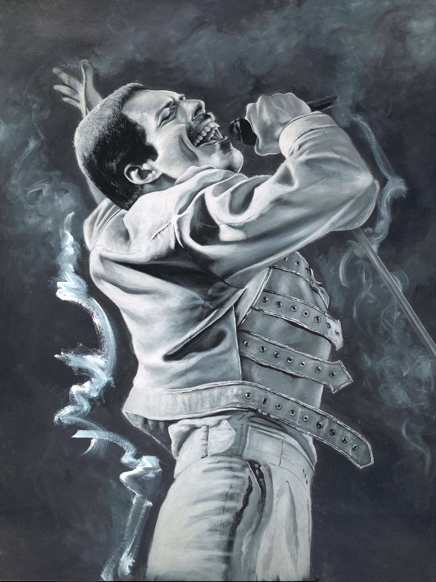 'A Kind of Magic' Original Art by Artist John Douglas of Freddy Mercury