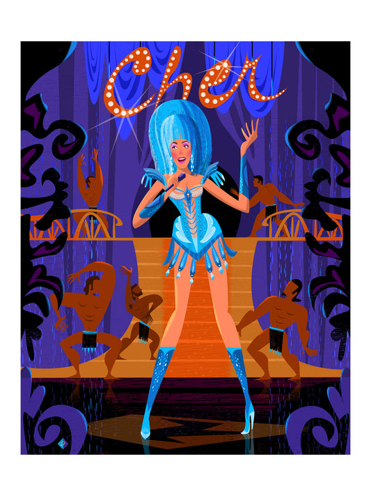 'Cher' Limited Edition Fine Art Print by Artist Alan Bodner