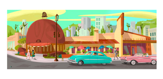 'The Brown Derby' Limited Edition Fine Art Print by Artist Alan Bodner
