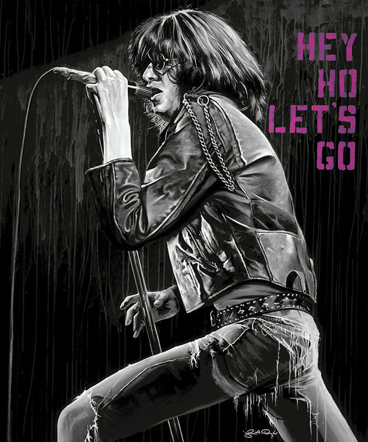 'Hey Ho, Let's Go!' Original Art by Artist John Douglas of Joey Ramone