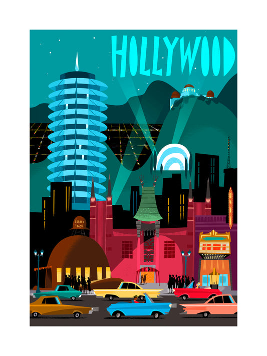 'Hollywood' Limited Edition Fine Art Print by Artist Alan Bodner