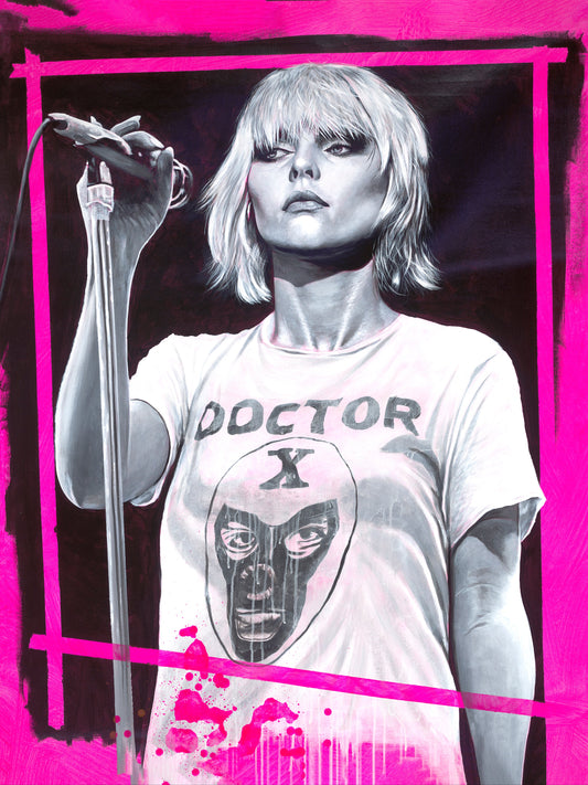 'Parallel Lines' Mixed Media Original by John Douglas of Debbie Harry