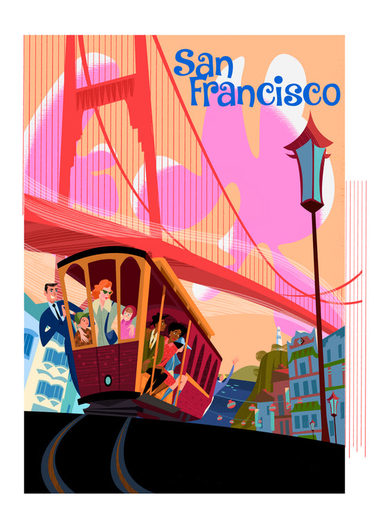 'San Francisco' Limited Edition Fine Art Print by Artist Alan Bodner