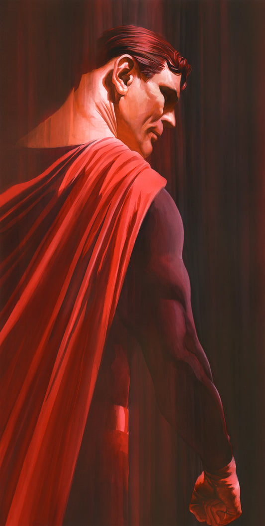 'Shadows: Superman' Limited Edition Fine Art Giclée Print on Canvas by Artist Alex Ross