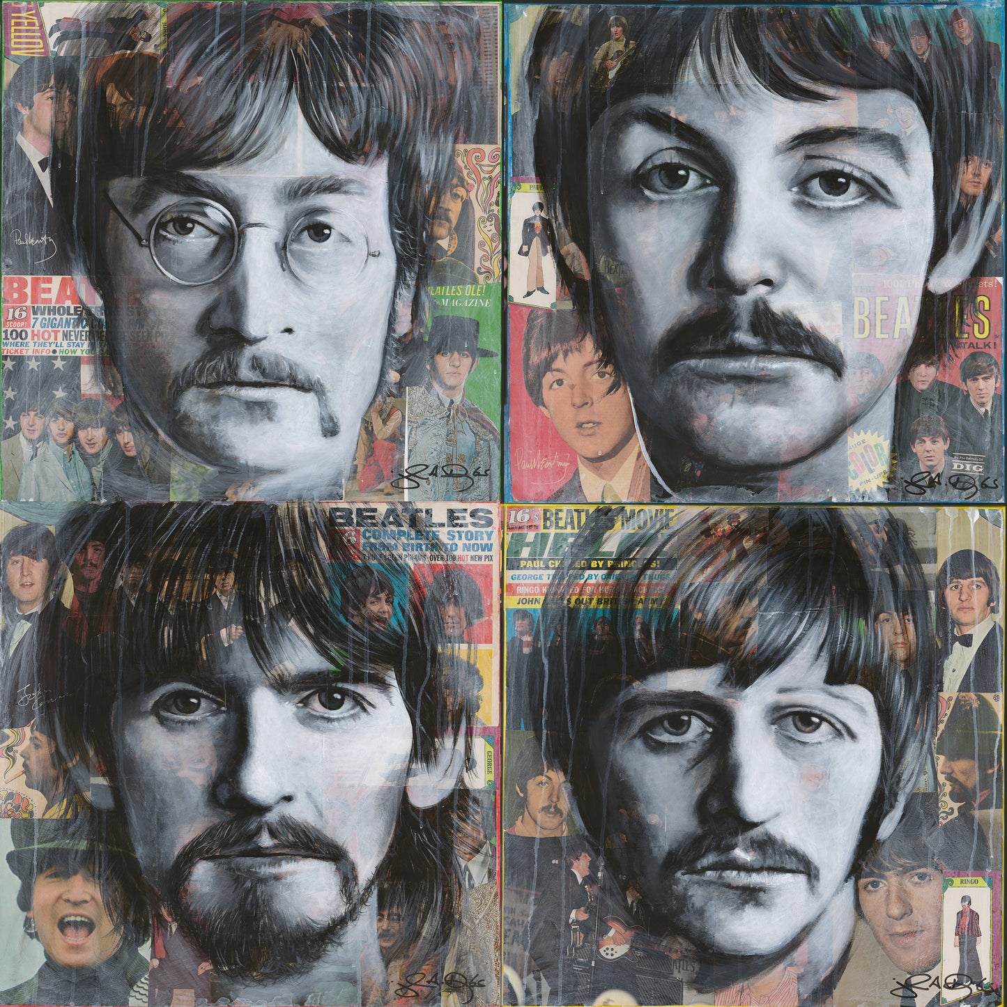 'The Beatles' Limited Edition Art Print by Artist John Douglas