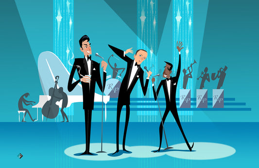 'Rat Pack' Limited Edition Fine Art Print by Artist Alan Bodner
