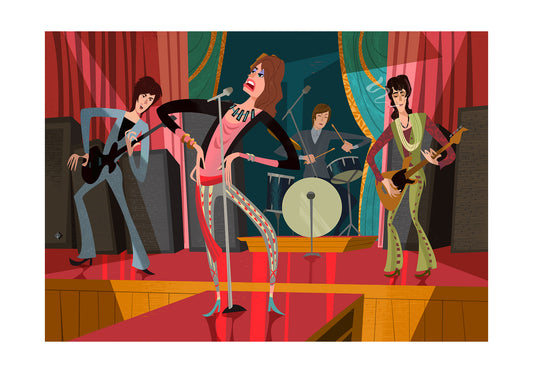 'Start Me Up' - Rolling Stones Limited Edition Fine Art Print by Artist Alan Bodner
