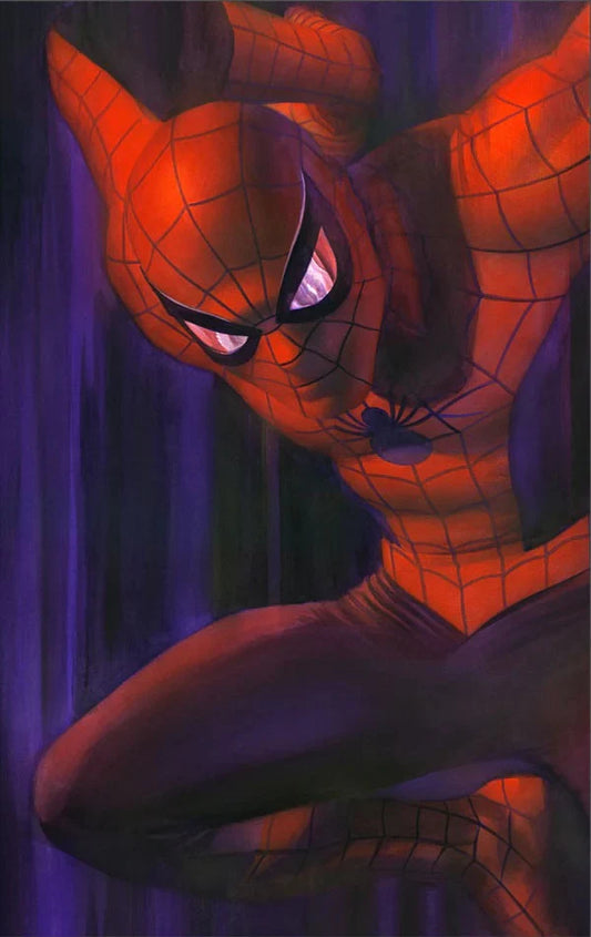 'Shadows: Spider-Man' Limited Edition Fine Art Giclée Print on Canvas by Artist Alex Ross